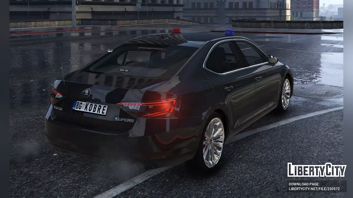 2015 Skoda Superb Unmarked / Kobre Police [Add-on | Replace | ELS | LODs] / GTA 5