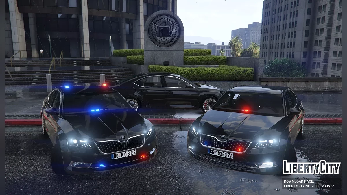 2015 Skoda Superb Unmarked / Kobre Police [Add-on | Replace | ELS | LODs] / GTA 5