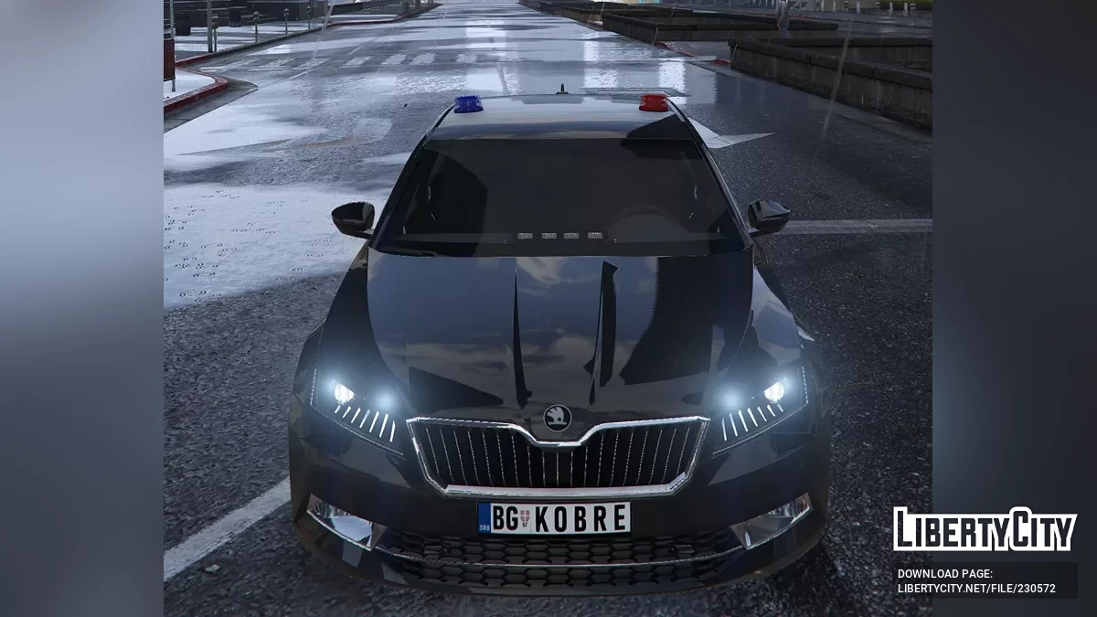 2015 Skoda Superb Unmarked / Kobre Police [Add-on | Replace | ELS | LODs] / GTA 5