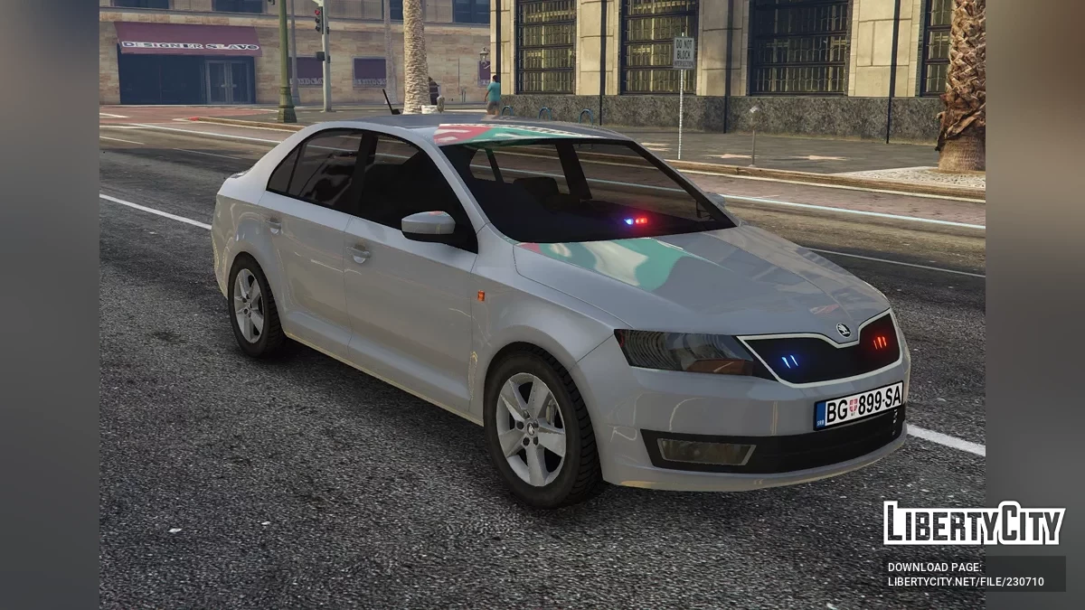 2014 Skoda Rapid Policija Srbije / Serbian Police Pack Marked / Unmarked [ELS | Non-ELS | Replace | Template | 4K] / GTA 5