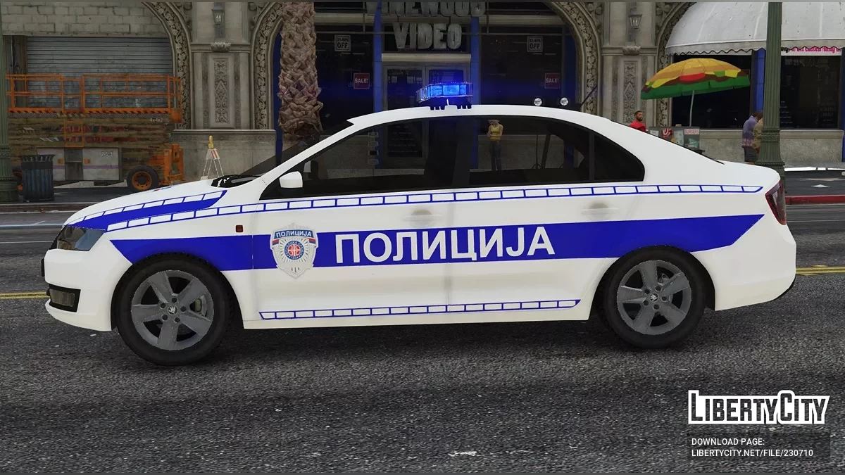 2014 Skoda Rapid Policija Srbije / Serbian Police Pack Marked / Unmarked [ELS | Non-ELS | Replace | Template | 4K] / GTA 5