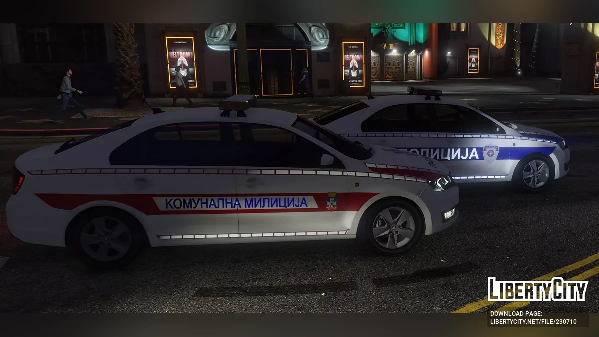 2014 Skoda Rapid Policija Srbije / Serbian Police Pack Marked / Unmarked [ELS | Non-ELS | Replace | Template | 4K] / GTA 5