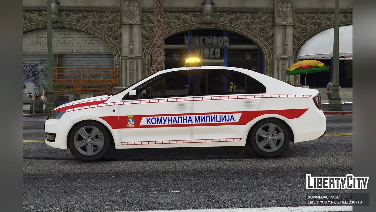 2014 Skoda Rapid Policija Srbije / Serbian Police Pack Marked / Unmarked [ELS | Non-ELS | Replace | Template | 4K] / GTA 5
