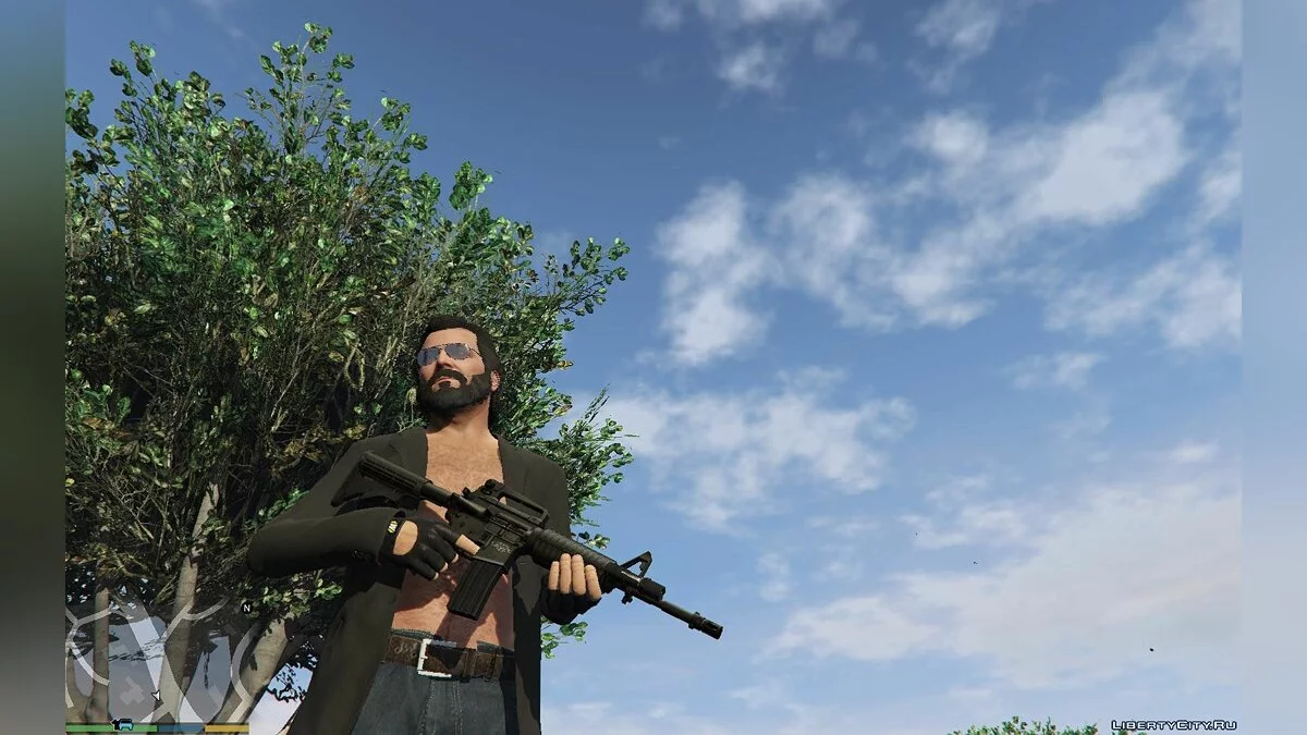 Fingerless Black Gloves / GTA 5