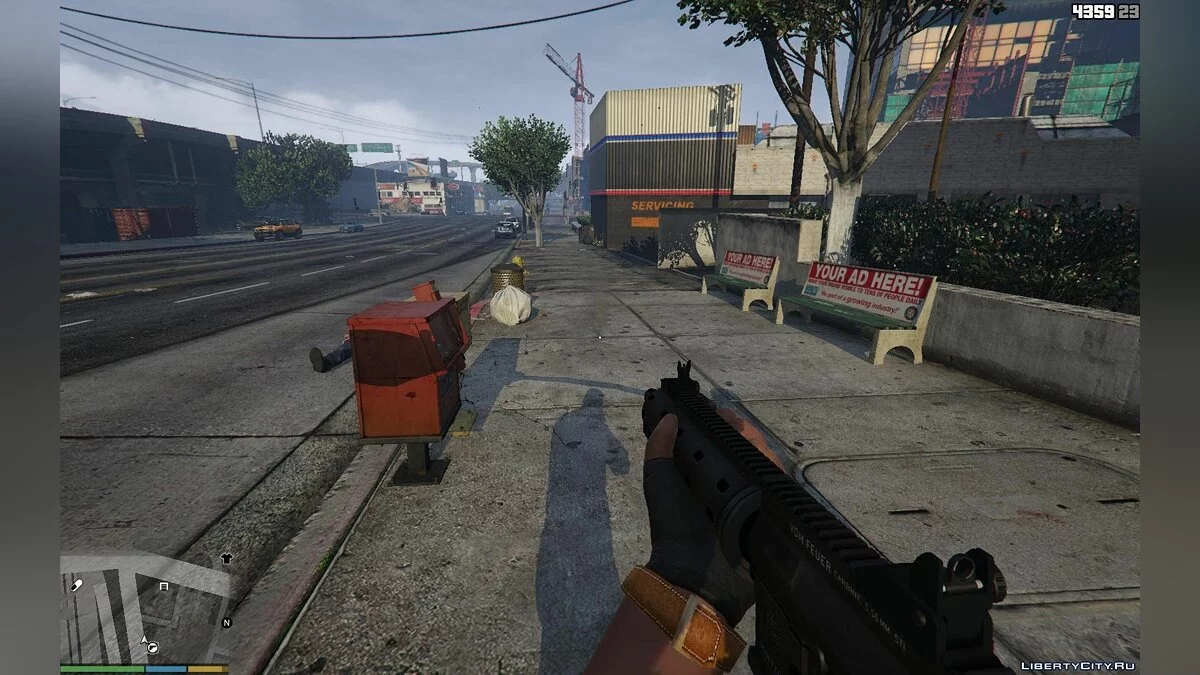 Fingerless Black Gloves / GTA 5