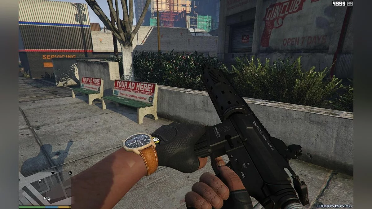 Fingerless Black Gloves / GTA 5