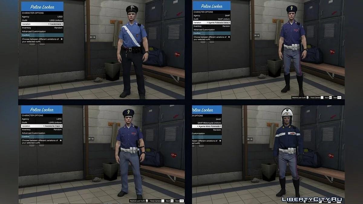 Униформа итальянских полицейских / GTA 5