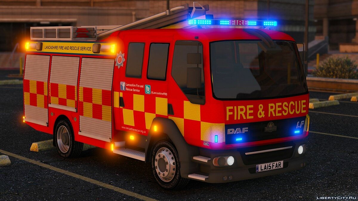 Lancashire Fire & Rescue Fire Appliance для GTA 5 - Картинка #1