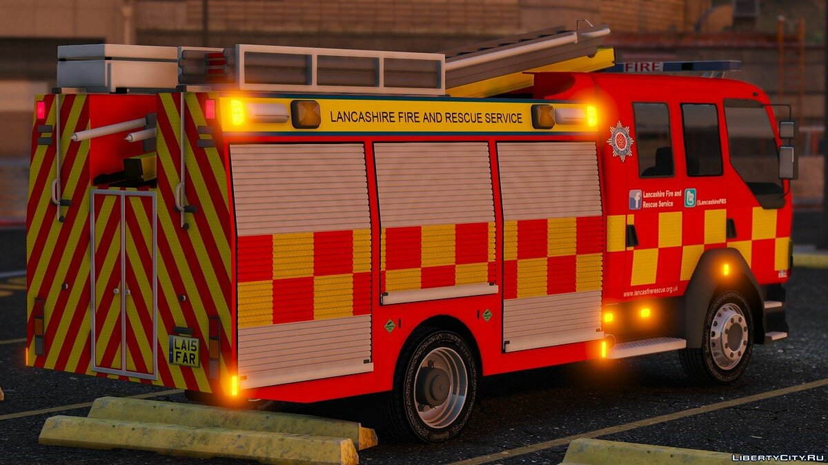 Lancashire Fire & Rescue Fire Appliance для GTA 5 - Картинка #2