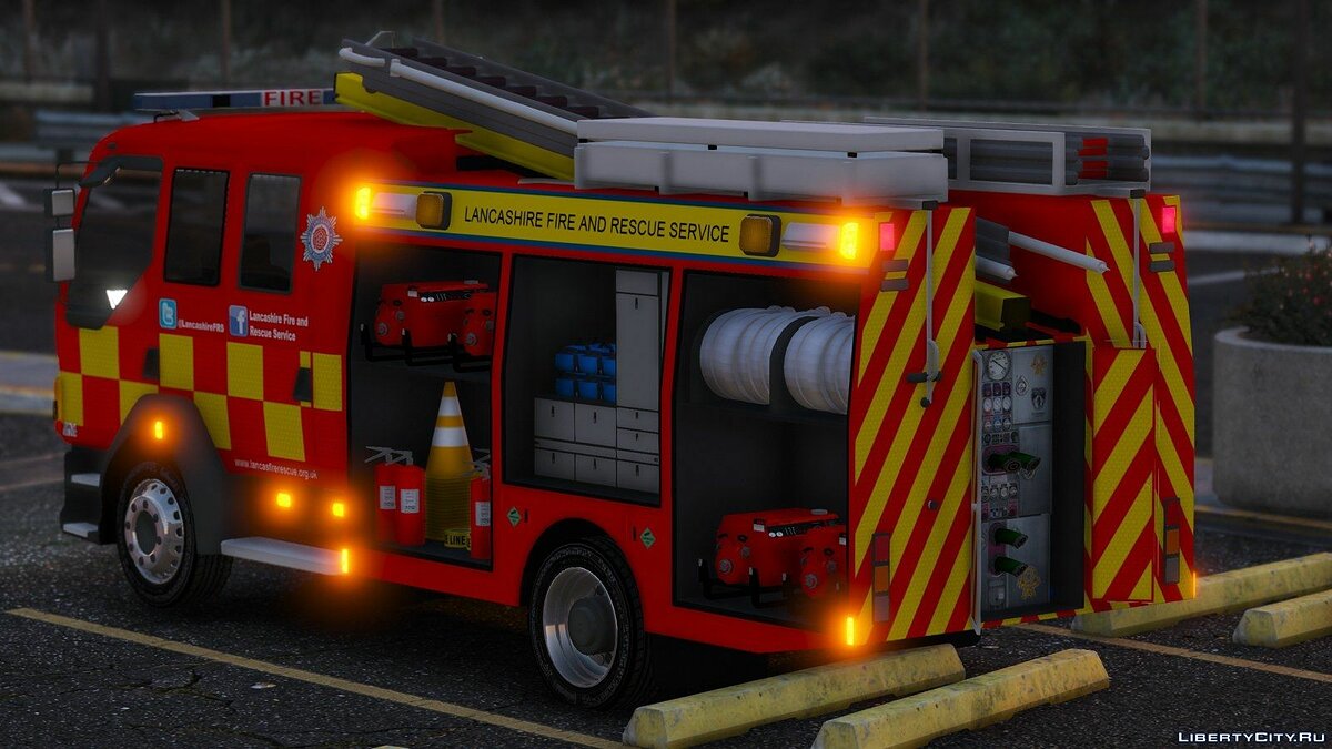 Lancashire Fire & Rescue Fire Appliance для GTA 5 - Картинка #3