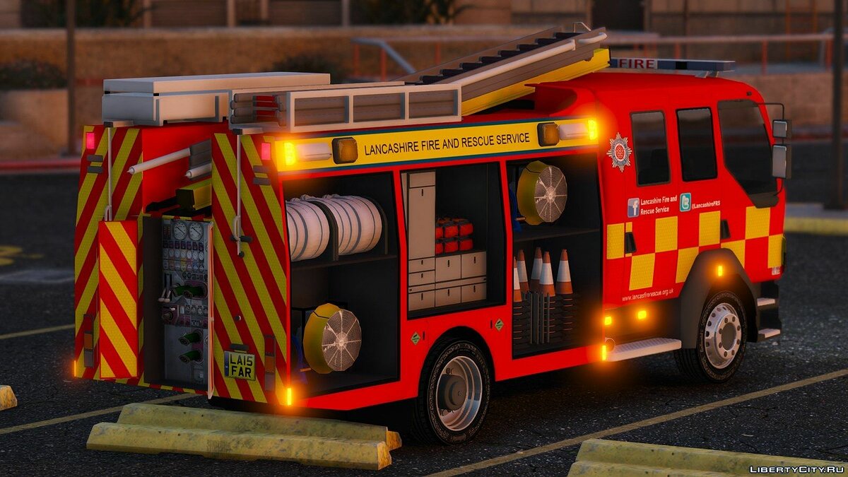 Lancashire Fire & Rescue Fire Appliance для GTA 5 - Картинка #4