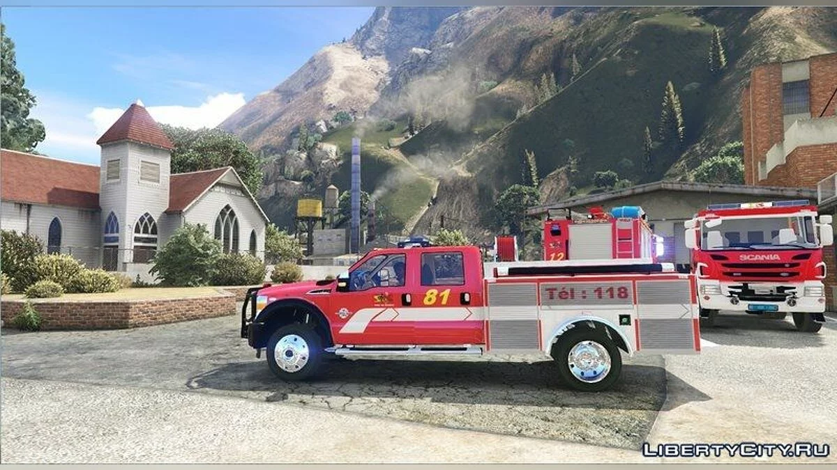 Ford F350 Swiss - Firetruck GE SIS / GTA 5
