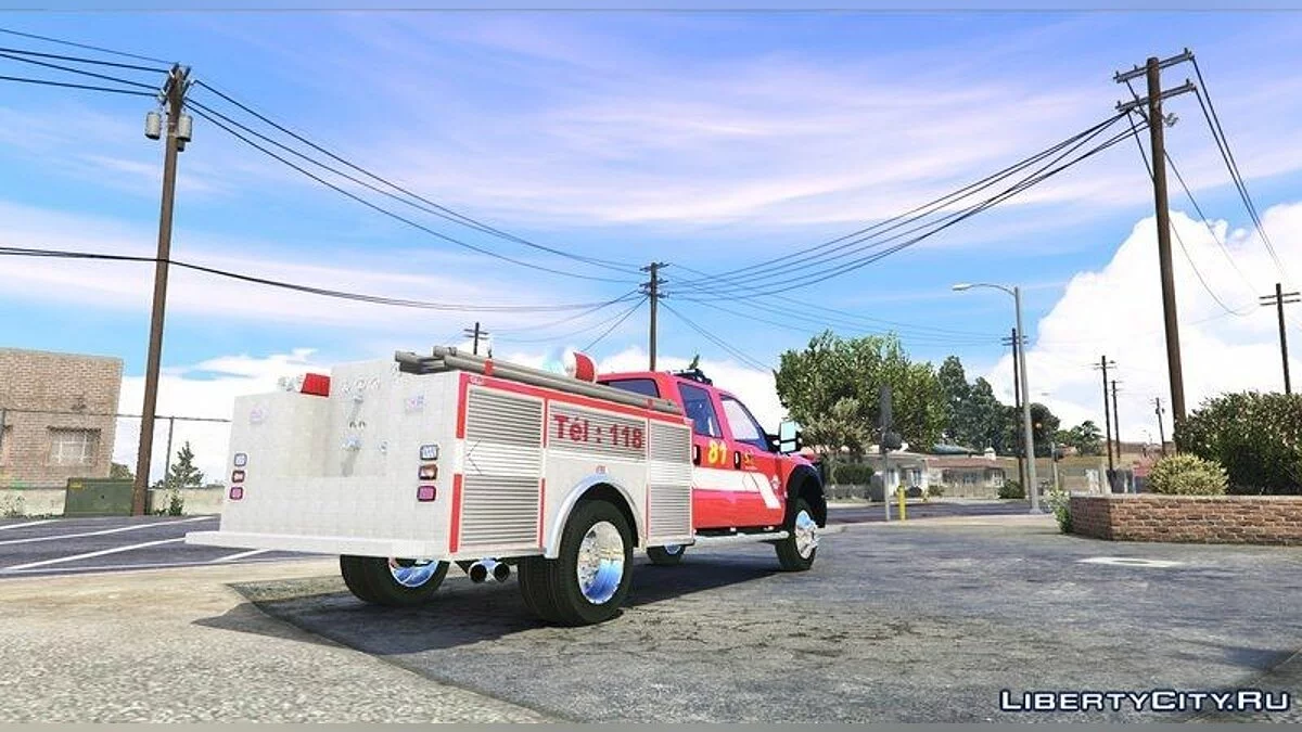 Ford F350 Swiss - Firetruck GE SIS / GTA 5