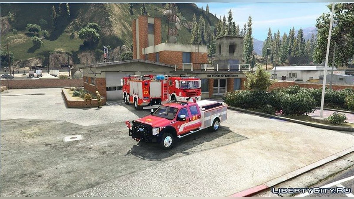 Ford F350 Swiss - Firetruck GE SIS / GTA 5