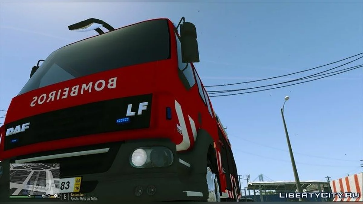 Portuguese Firetruck DAF 1.0 / GTA 5