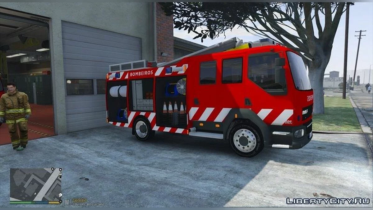 Portuguese Firetruck DAF 1.0 / GTA 5