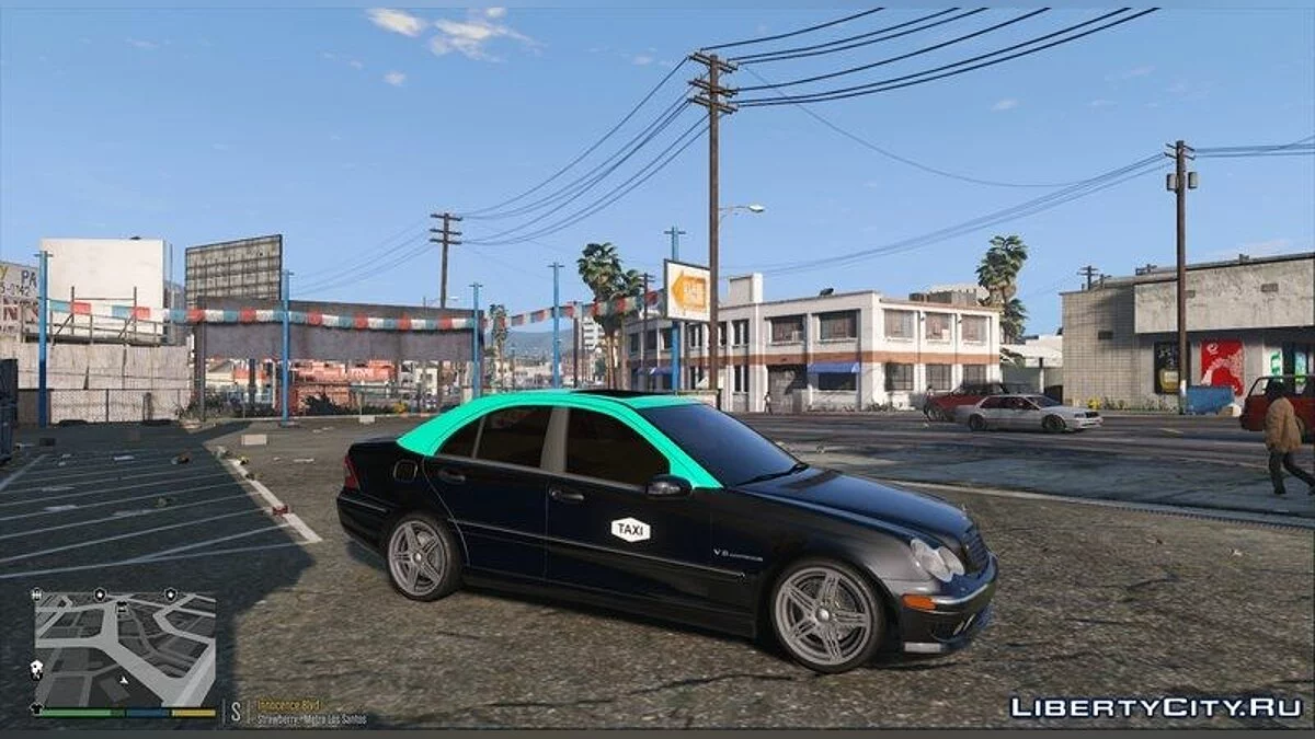 Portuguese Taxi Mercedes C32 / GTA 5