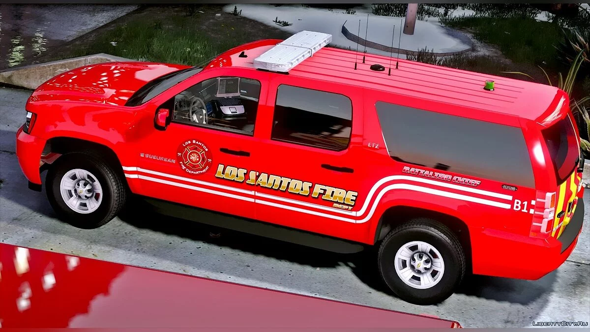 Los Santos Fire Department Chevrolet Suburban [ELS] / GTA 5