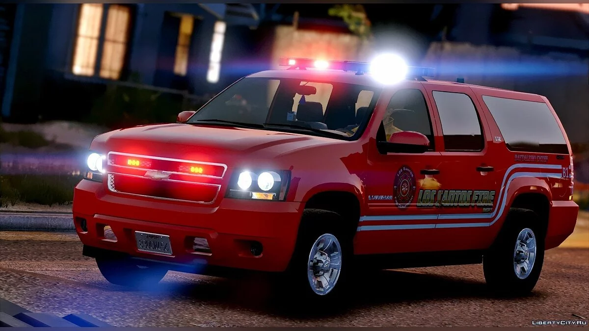 Los Santos Fire Department Chevrolet Suburban [ELS] / GTA 5