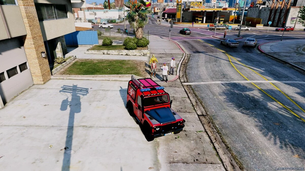 Portuguese Fire Bricade Regiment - VECI - Land Rover Defender [Add-On] 1.0 / GTA 5