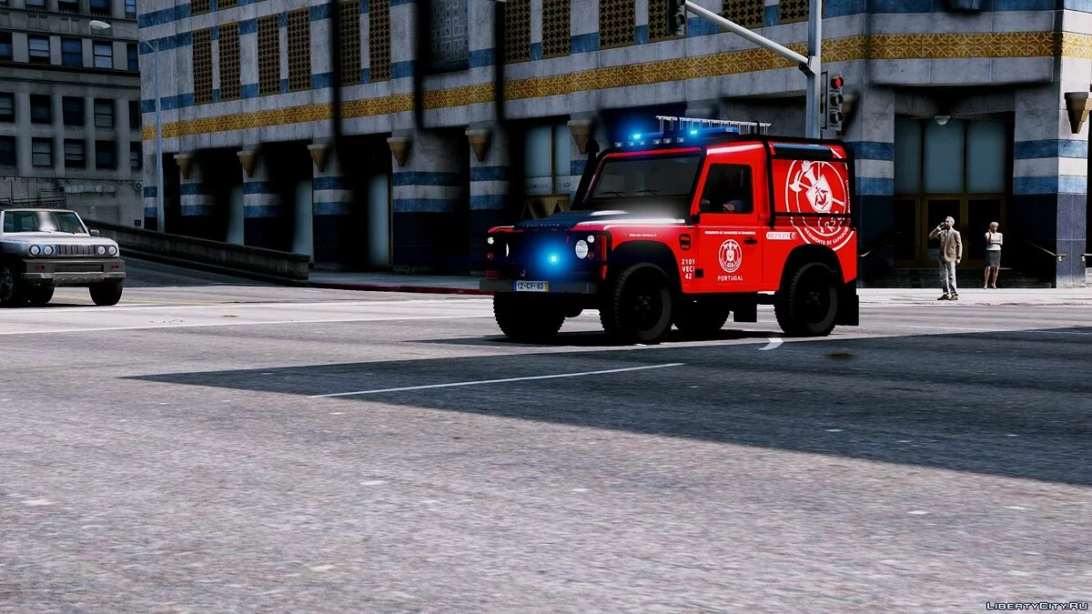 Portuguese Fire Bricade Regiment - VECI - Land Rover Defender [Add-On] 1.0 / GTA 5