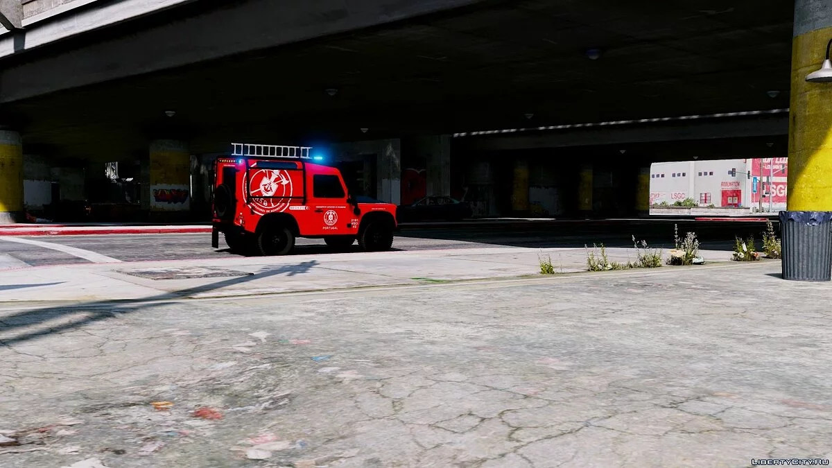 Portuguese Fire Bricade Regiment - VECI - Land Rover Defender [Add-On] 1.0 / GTA 5