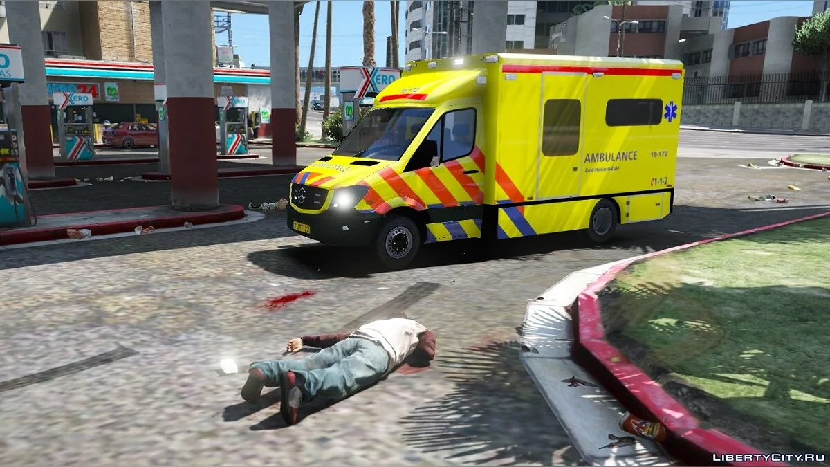 Dutch Mercedes Facelift Ambulance [ELS] 1.0 / GTA 5