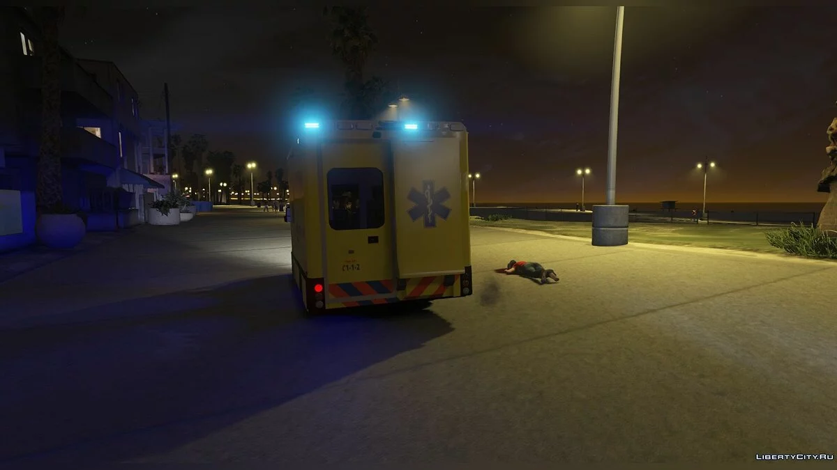 Dutch Mercedes Facelift Ambulance [ELS] 1.0 / GTA 5
