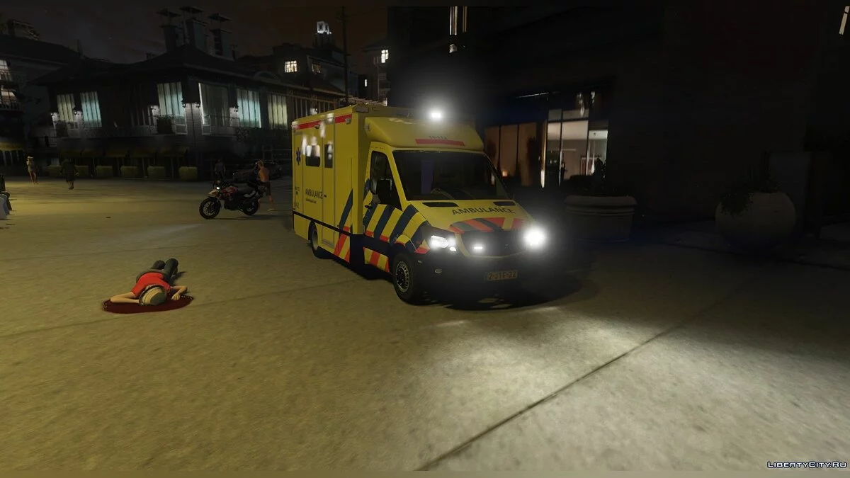 Dutch Mercedes Facelift Ambulance [ELS] 1.0 / GTA 5
