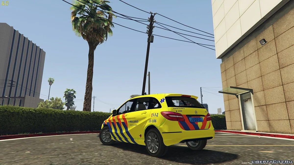 Dutch Ambulance Mercedes B Klasse 1.0 / GTA 5