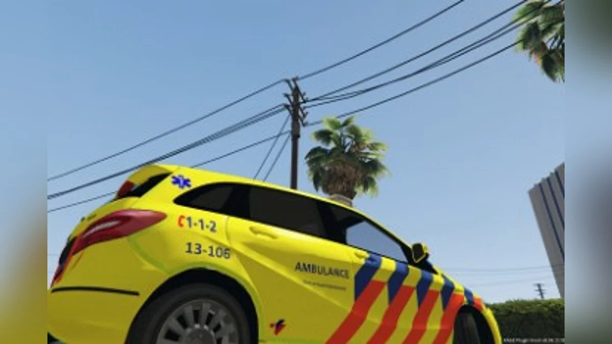 Dutch MMT Ambulance Mercedes B Klasse Zirkon [Replace | ELS] 1.0 / GTA 5
