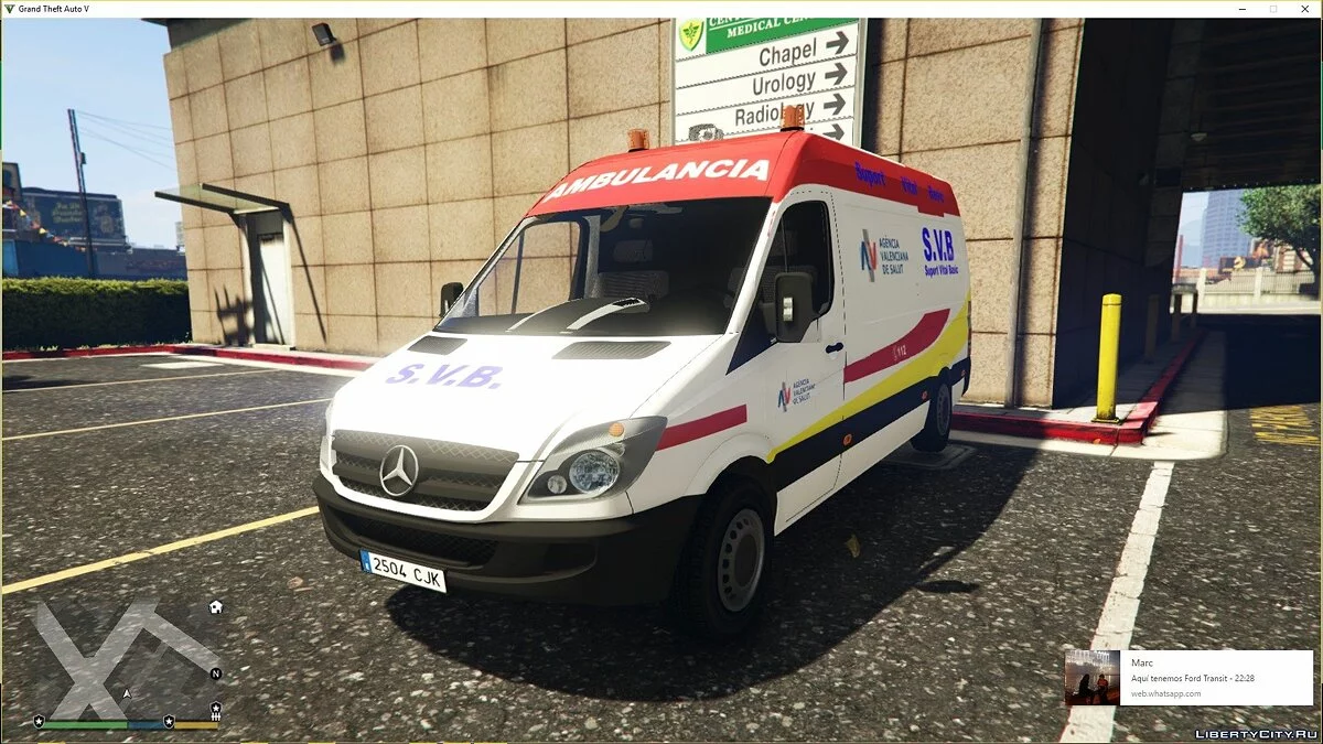 Mercedes-Sprinter Ambulancia Soporte Vital Basico | Comunidad Valenciana 1.0 / GTA 5