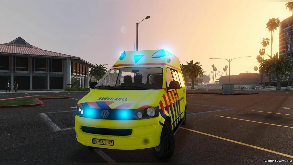 Volkswagen T5 Ambulance 02-129 (Heerenveen) [ELS] V1.0 / GTA 5