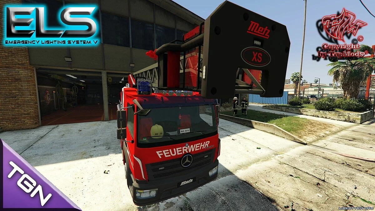 Mercedes-Benz Atego DLK Metz [ELS/Animated/] (German Ladder) BETA 1.0 / GTA 5