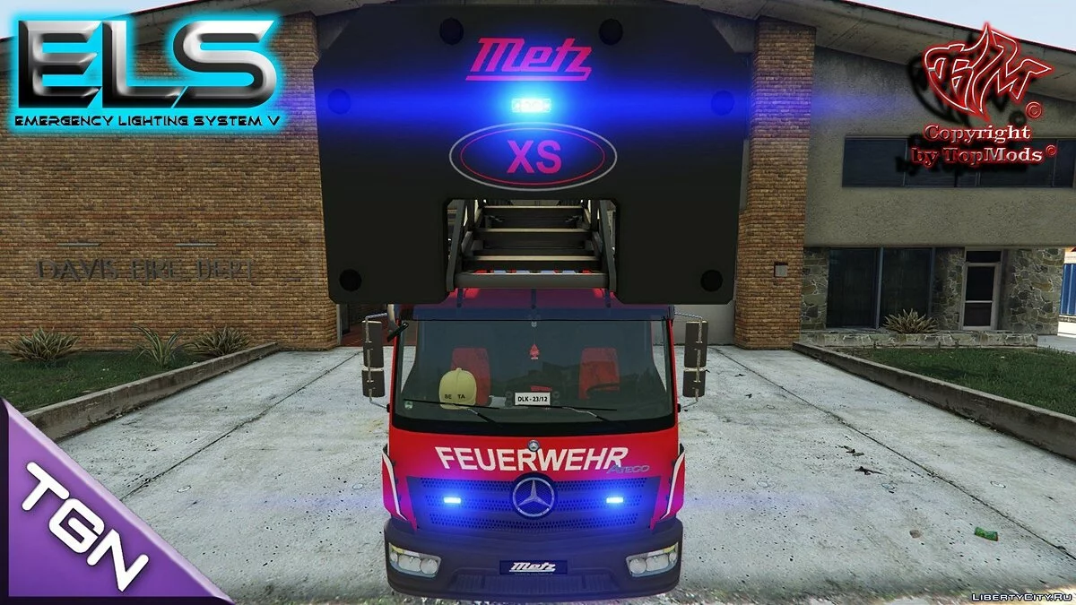 Mercedes-Benz Atego DLK Metz [ELS/Animated/] (German Ladder) BETA 1.0 / GTA 5
