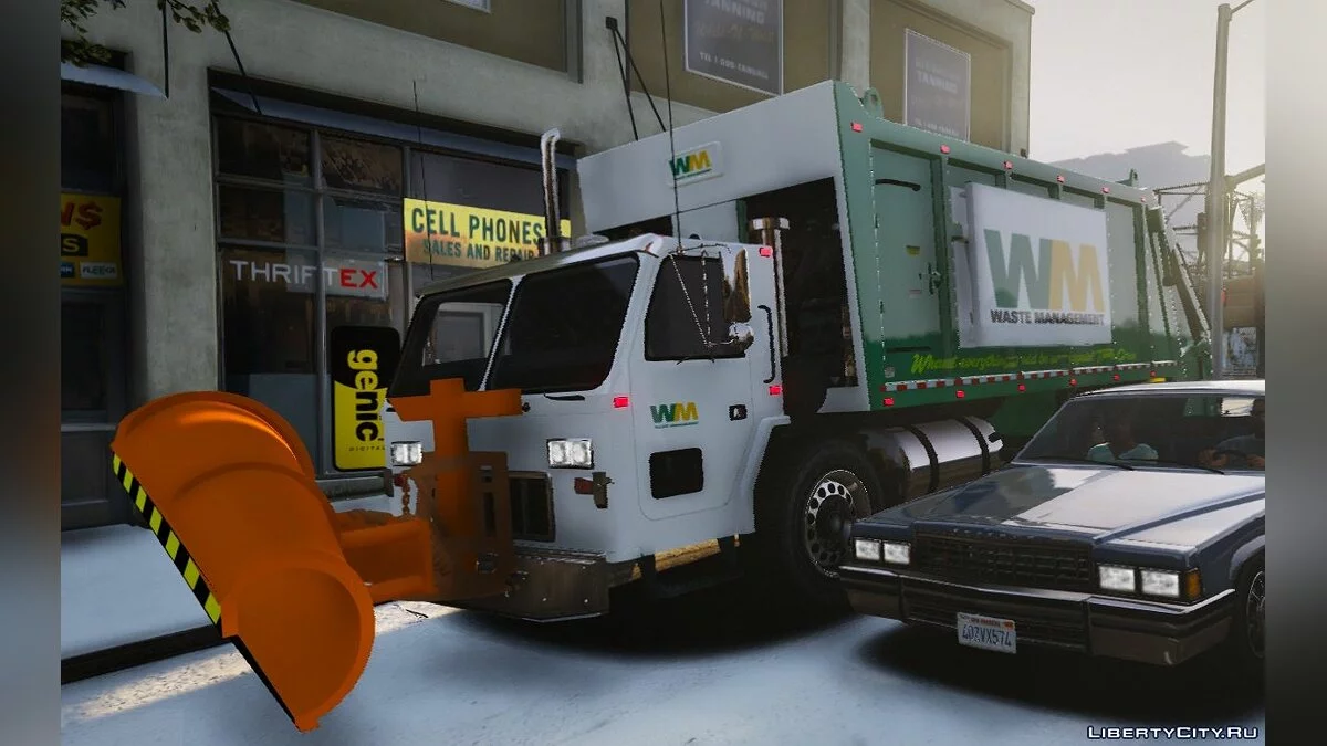 Garbage Truck w/ Snow Plow [ELS/MAPPED] [TEMPLATE] [Multi-Livery Capable] 1.00 / GTA 5