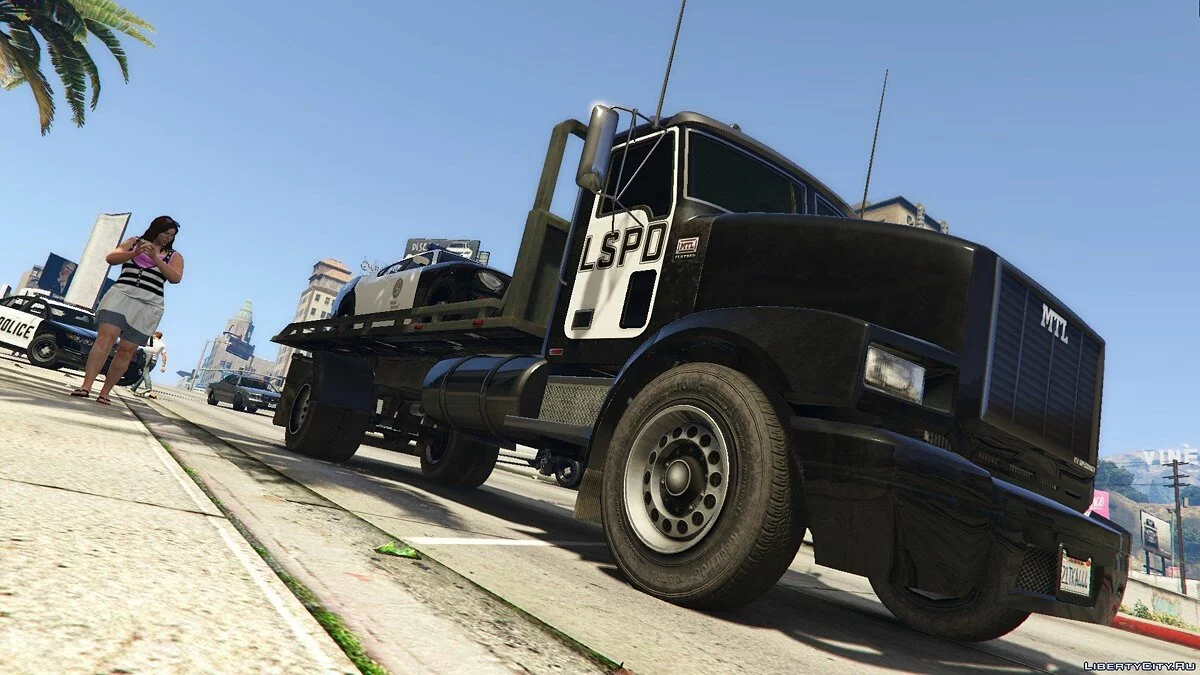 MTL Flatbed Tow Truck [Add-On/OIV | Liveries | Template] 5.0 / GTA 5