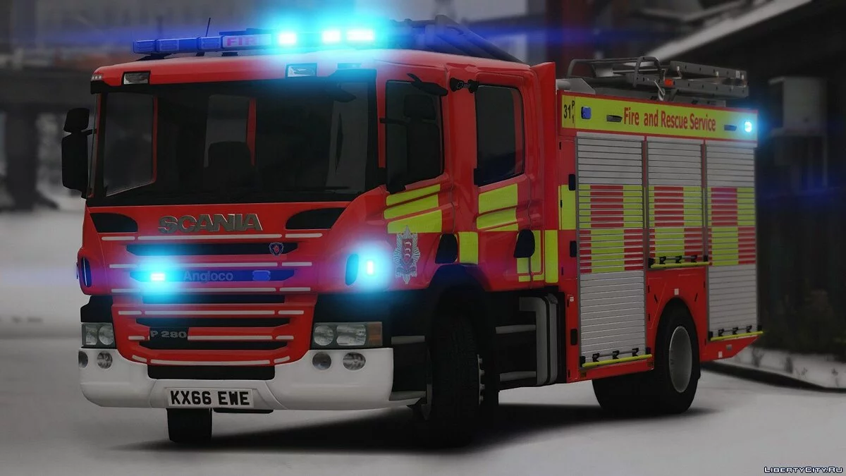 2015 Scania P280 Essex Fire and Rescue Appliance 1.0 / GTA 5