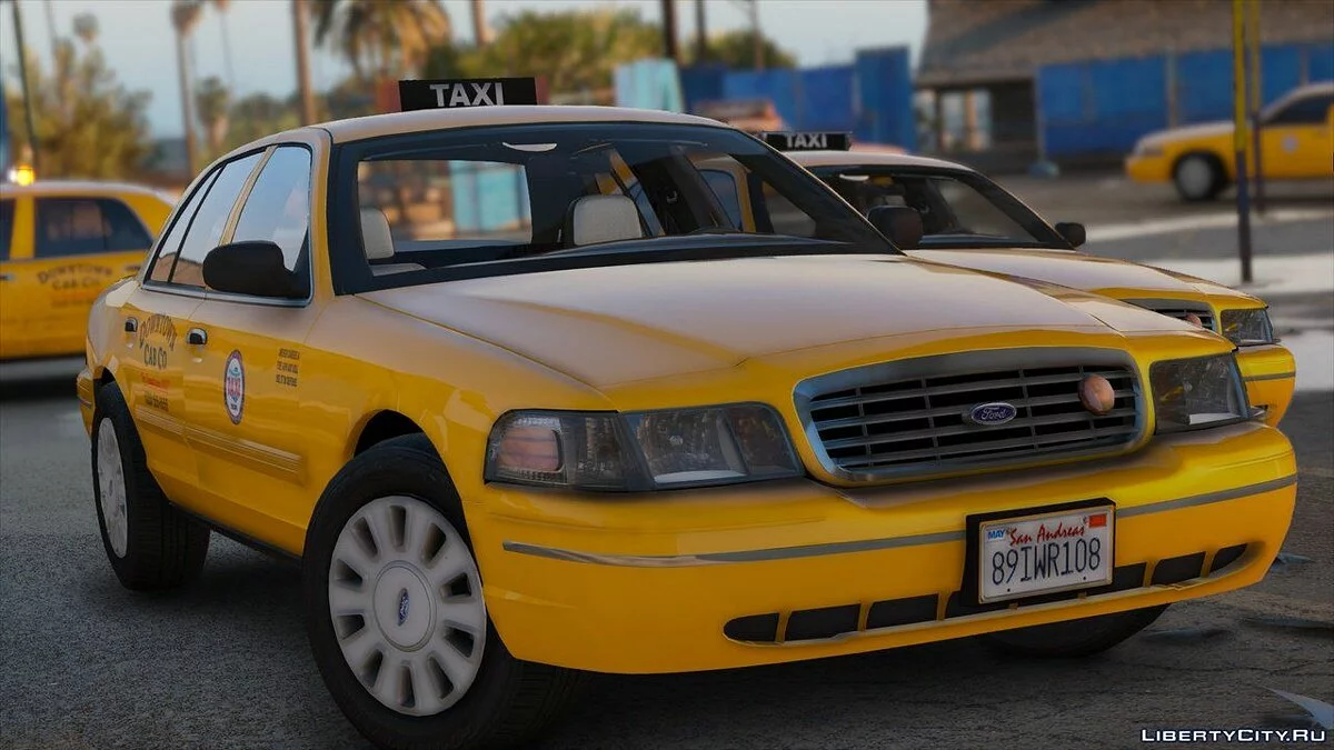Los Santos Downtown Cab Co HQ Crown Victoria Taxi / GTA 5