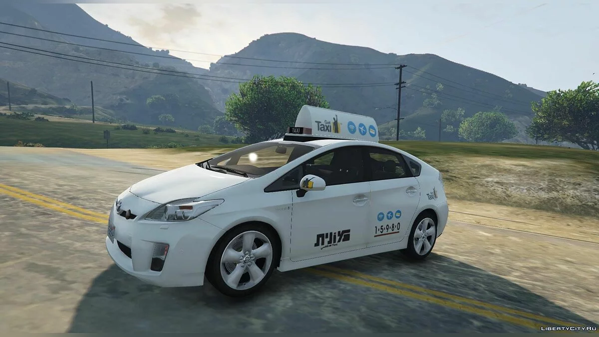 Toyota Prius Taxi | Israel | GetTaxi | 2017 / GTA 5