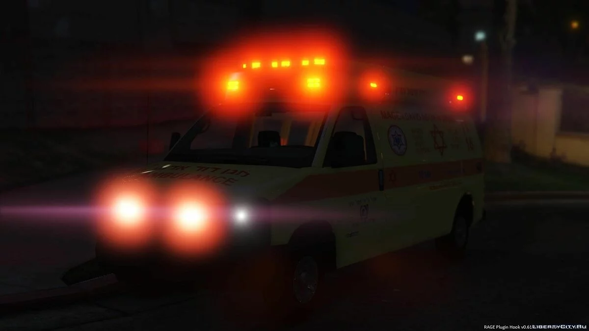 Chevrolet Savana | israeli ambulance MADA MAGEN DAVID ADOM NTAN |  1.0 / GTA 5