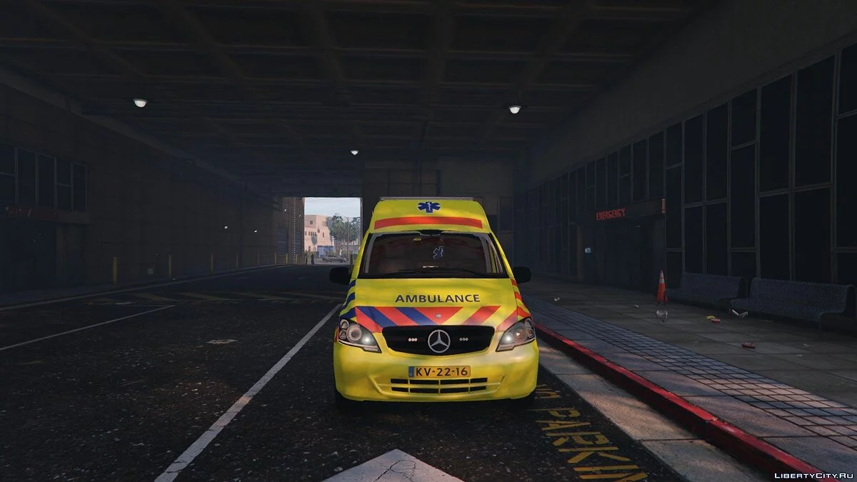 Mercedes Benz Vito Ambulance Dutch VZA International ELS / GTA 5