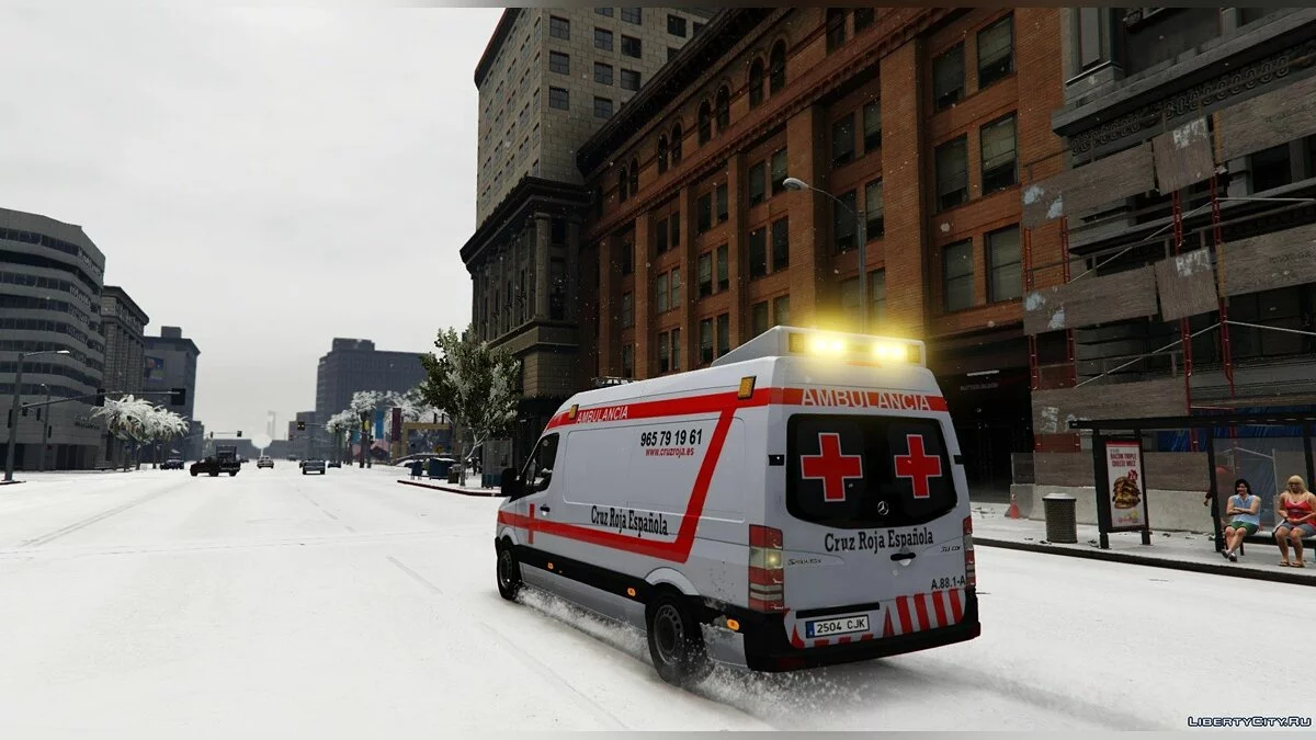 Mercedes Sprinter | Ambulancia Cruz Roja 1.0 / GTA 5