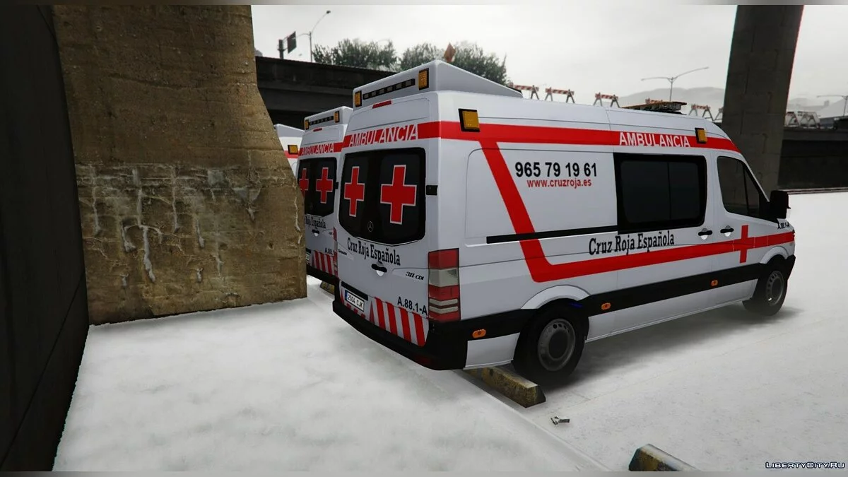 Mercedes Sprinter | Ambulancia Cruz Roja 1.0 / GTA 5