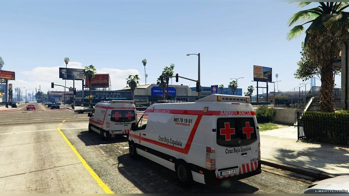 Mercedes Sprinter | Ambulancia Cruz Roja 1.0 / GTA 5