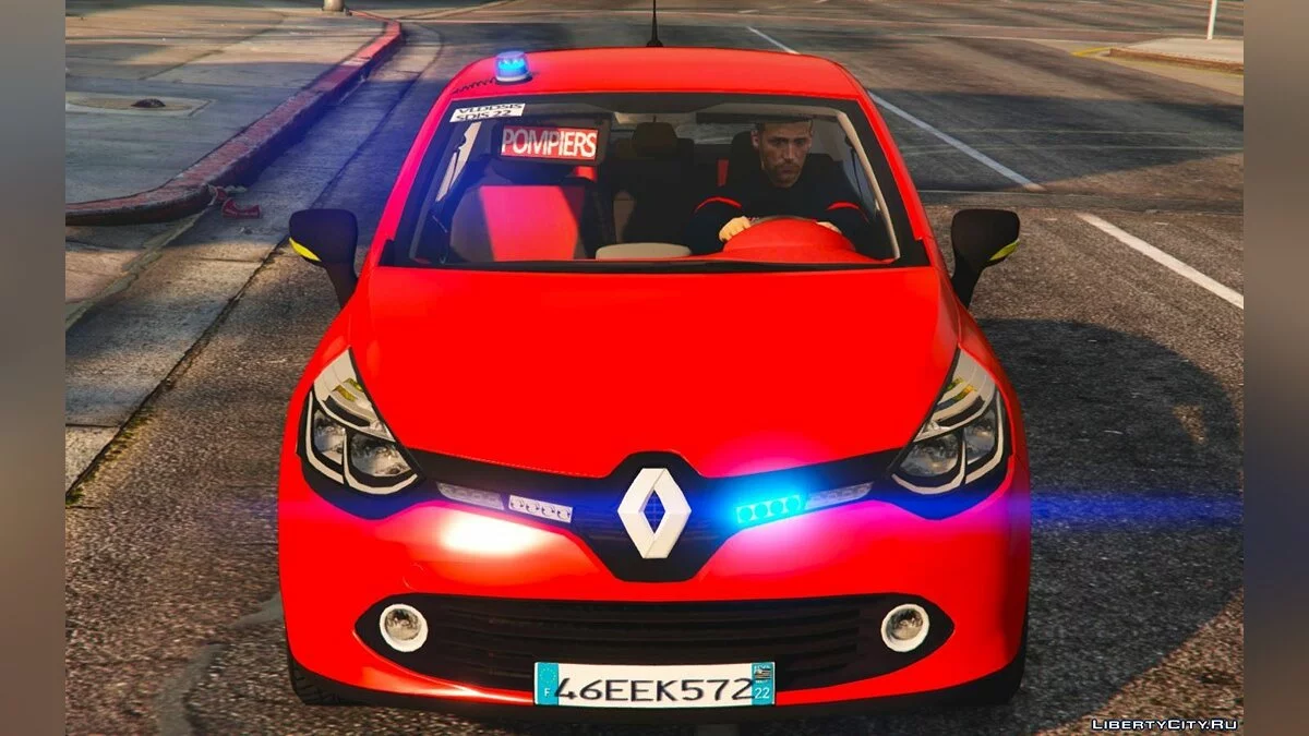 Renault Clio IV Sapeurs Pompiers [Add-Oo][ELS] 1.0 / GTA 5