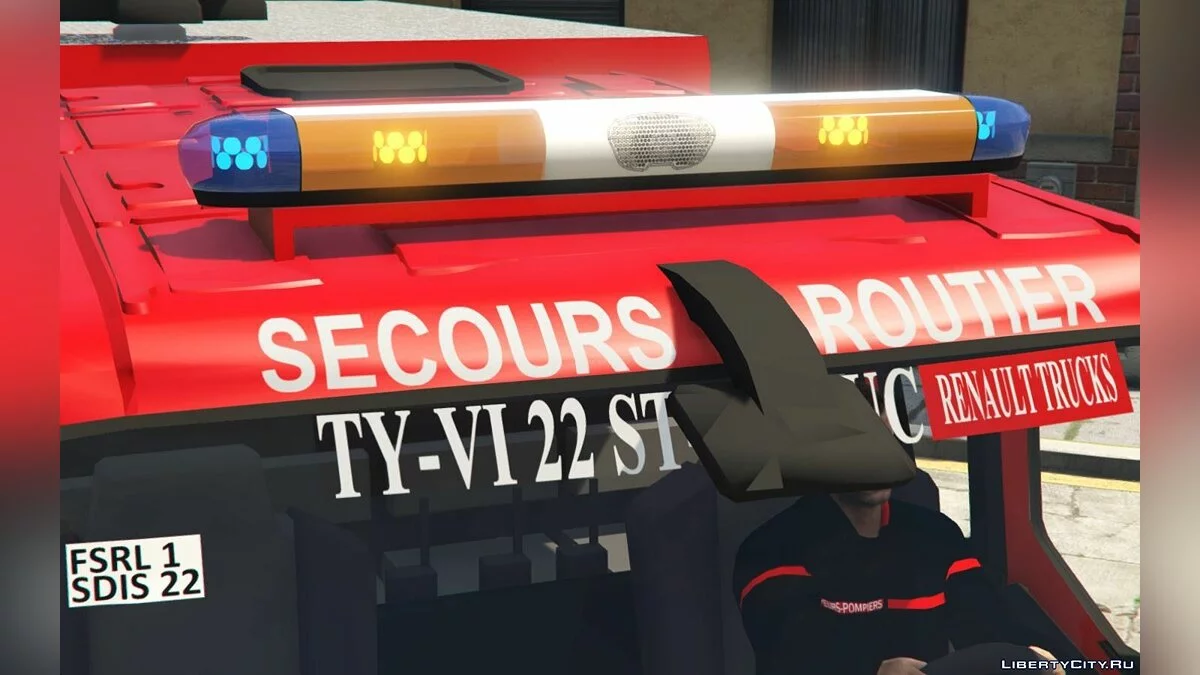 Renault Midlum 300 - Fourgon de Secours Routiers [Add-On][ELS] 1.0 / GTA 5