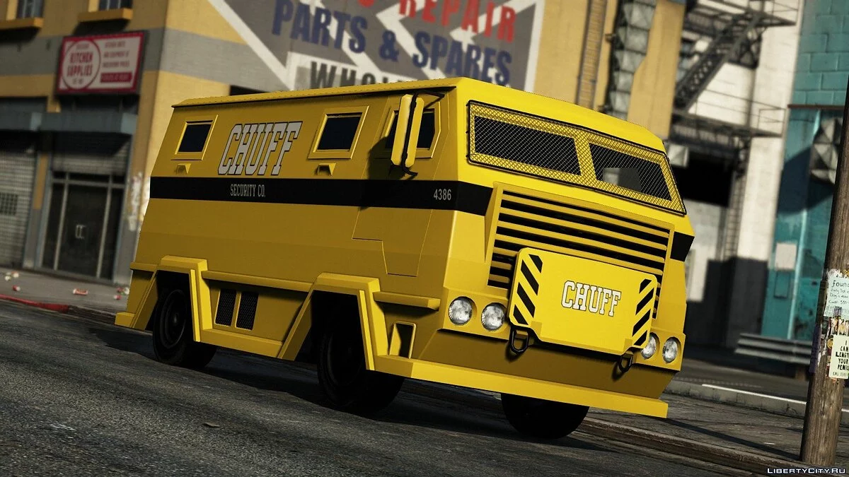 Chuff Security Livery for HVY Brickade [Add-On | Livery] v1 / GTA 5