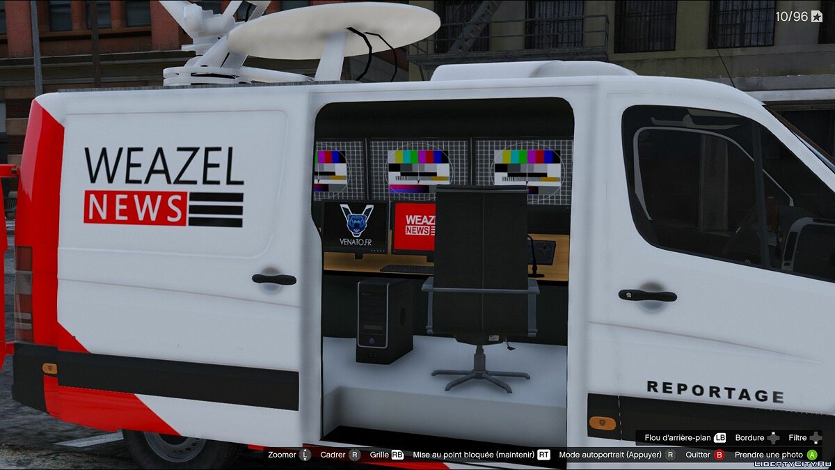 Скачать Mercedes Sprinter Weazel News 1.0 для GTA 5