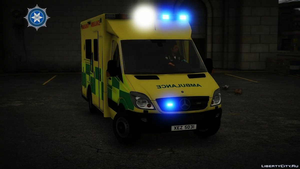 2010 British Mercedes Sprinter Ambulance [ELS] [NIAS] [LAS] V1.0 / GTA 5